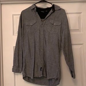 Gently Used Mens Solid Flannel Long-sleeve